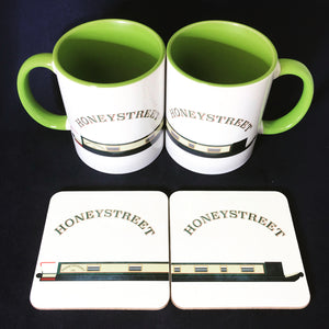 MyCamperVan personalised narrowboat mugs and coasters