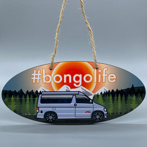 MyCamperVan bongo campervan hanging sign with custom design and personalised text make a great gift for camper van lovers #bongolife