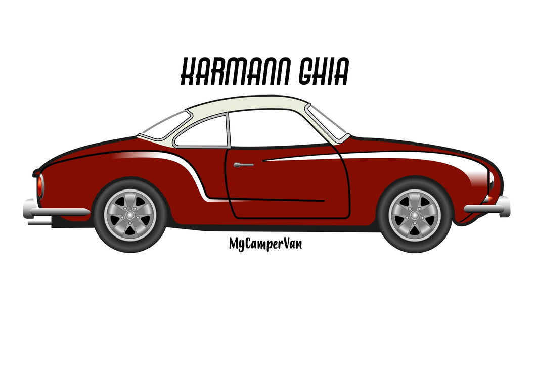 Karmann Ghia deep red