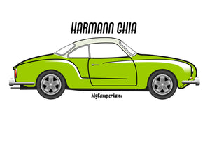 Karmann Ghia lime green