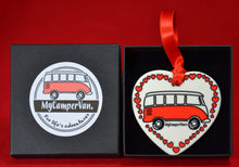 MyCamperVan personalised ceramic heart Valentine's gift