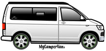 MyCamperVan custom design of T6 camper in white with custom alloy wheels