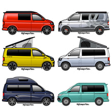 VW T6 transporter designs from MyCamperVan for personalised campervan gifts Volkswagen T6.1 personalised and custom design